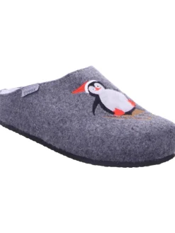 Pantoffel in grau><noscript><img width=