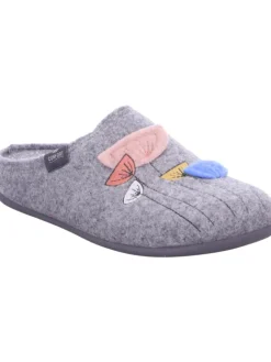 Pantoffel in grau><noscript><img width=