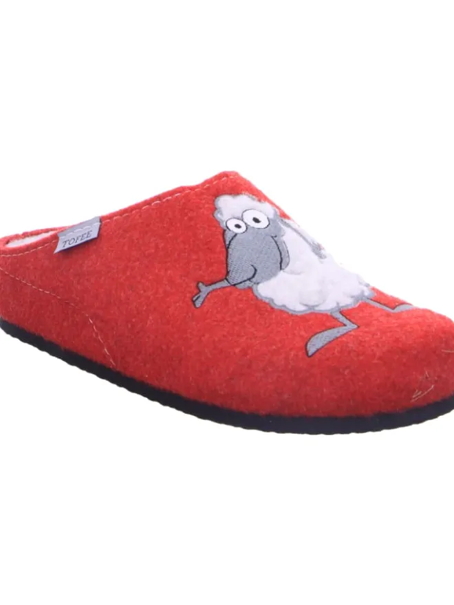 Tofee Hausschuhe^Pantoffel in rot