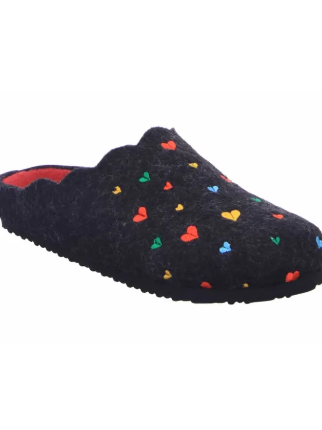 Supremo Hausschuhe^Pantoffel in schwarz