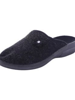 Scandi Hausschuhe^Pantoffel in schwarz