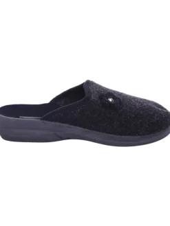 Scandi Hausschuhe^Pantoffel in schwarz