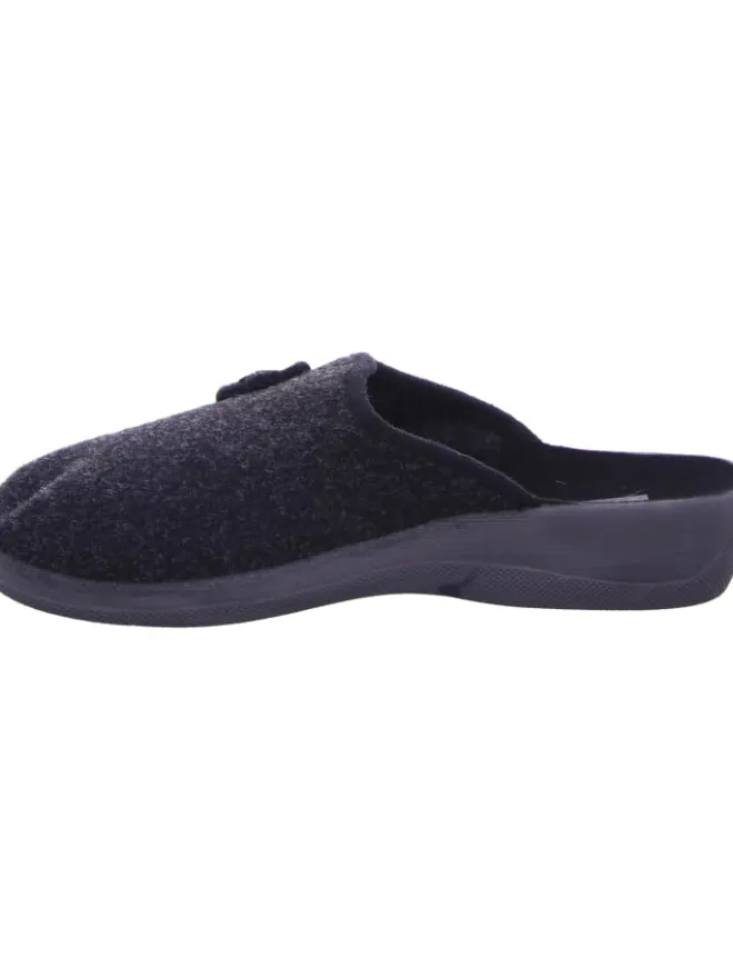 Scandi Hausschuhe^Pantoffel in schwarz