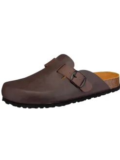 Pantolette "Bioline Clog" in Braun>Lico Clearance
