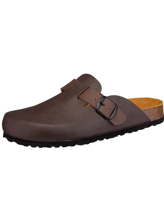 Pantolette "Bioline Clog" in Braun>Lico Clearance