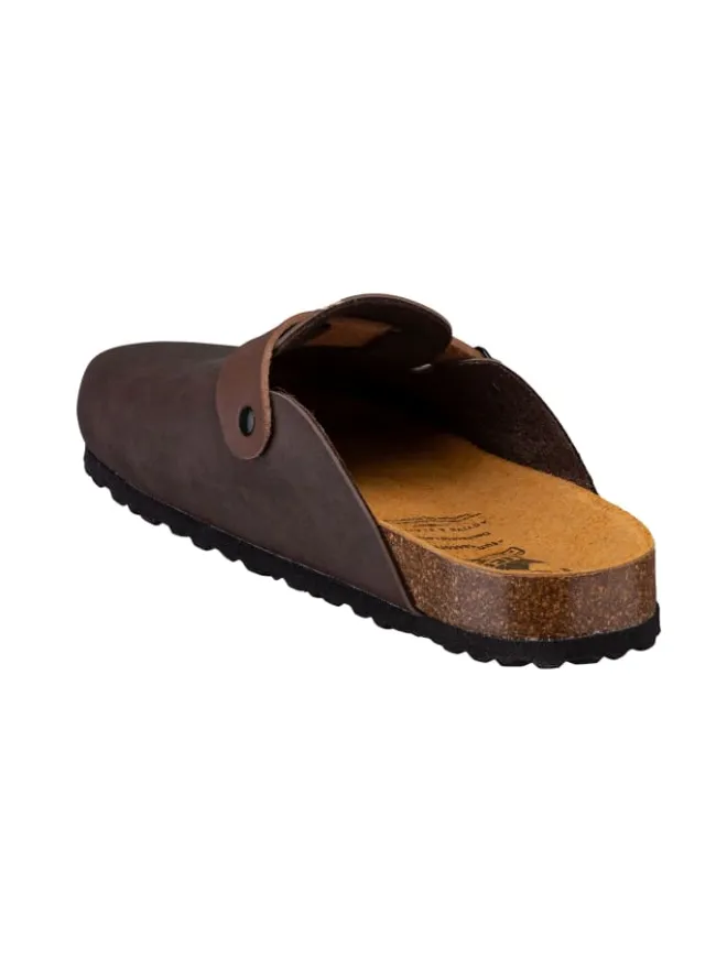 Pantolette "Bioline Clog" in Braun>Lico Clearance