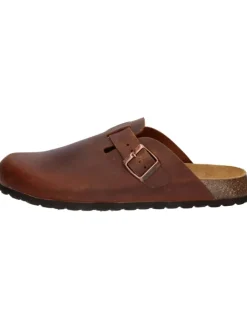 Pantolette "Bioline Clog Leather" in Braun>Lico Outlet