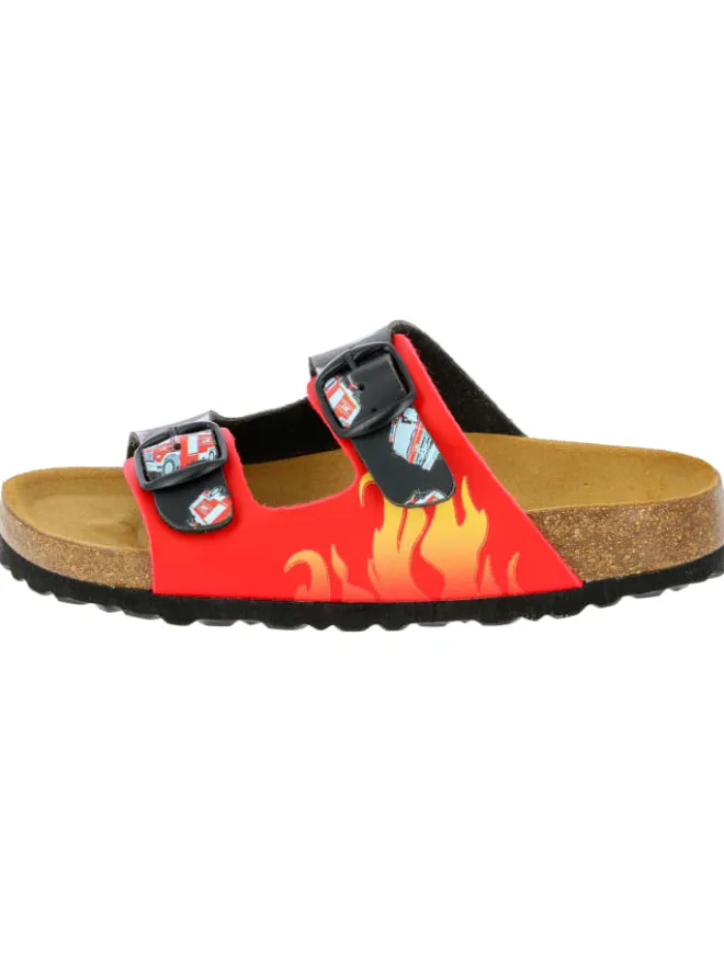 Lico Clogs & Pantoletten·Pantoletten^Pantolette "Bioline Emergency" in Rot