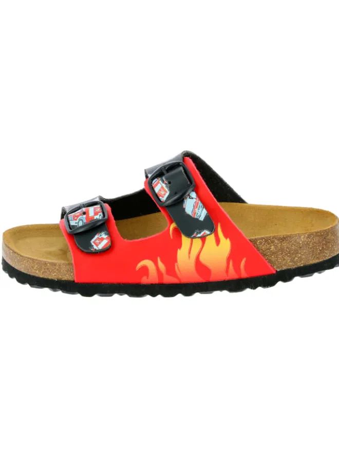 Lico Clogs & Pantoletten·Pantoletten^Pantolette "Bioline Emergency" in Rot