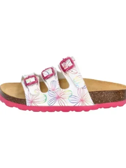 Pantolette "Bioline Flower Kids" in Weiß>Lico Clearance