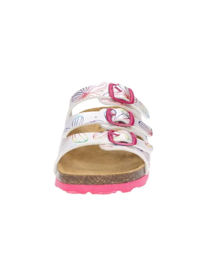Pantolette "Bioline Flower Kids" in Weiß>Lico Clearance