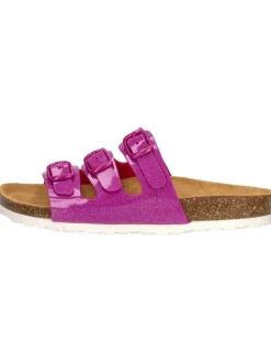 Lico Clogs & Pantoletten·Pantoletten^Pantolette "Bioline Kids Glitter" in Rosa