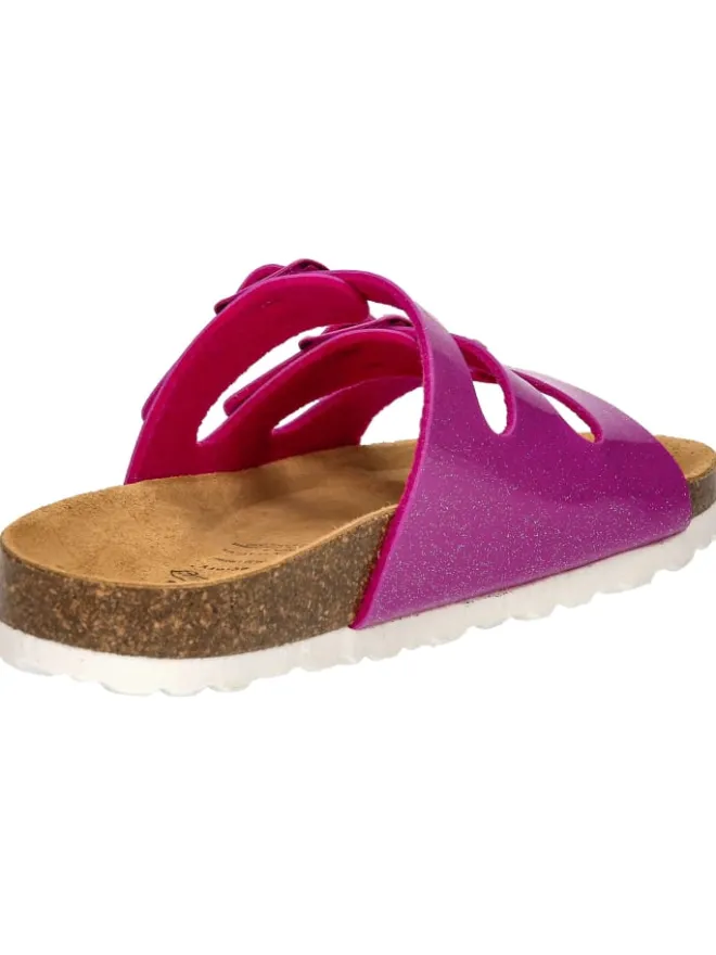 Lico Clogs & Pantoletten·Pantoletten^Pantolette "Bioline Kids Glitter" in Rosa