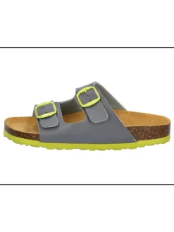 Lico Clogs & Pantoletten·Pantoletten^Pantolette "Bioline Kids" in Grau