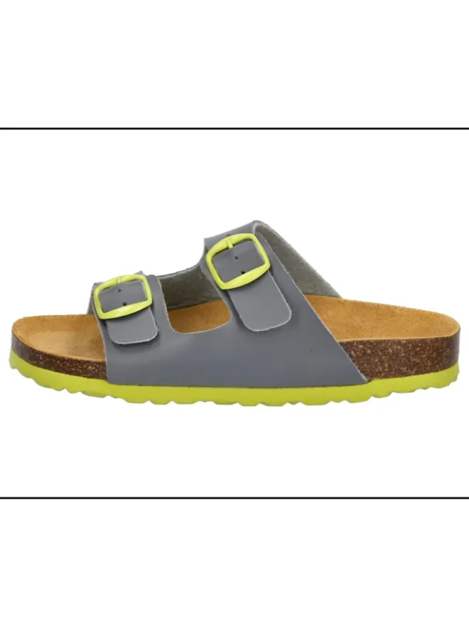 Lico Clogs & Pantoletten·Pantoletten^Pantolette "Bioline Kids" in Grau