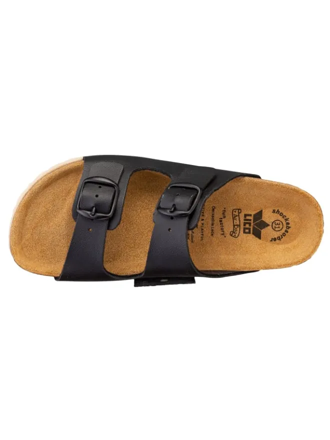 Lico Clogs & Pantoletten·Pantoletten^Pantolette "Bioline Kids" in Schwarz