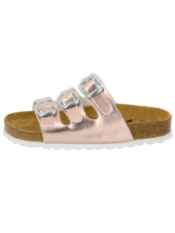 Lico Clogs & Pantoletten·Pantoletten^Pantolette "Bioline Kids Shine" in Rosa