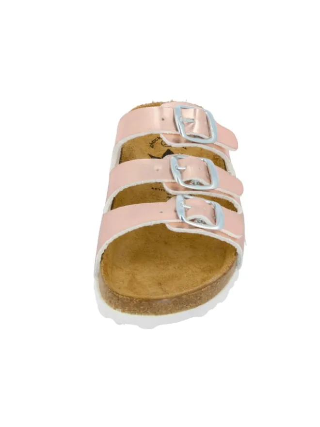 Lico Clogs & Pantoletten·Pantoletten^Pantolette "Bioline Kids Shine" in Rosa