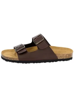 Lico Hausschuhe|Sandalen & Pantoletten^Pantolette "Bioline Man" in Braun