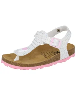 Lico Clogs & Pantoletten·Pantoletten^Pantolette "Bioline starprint" in Weiß