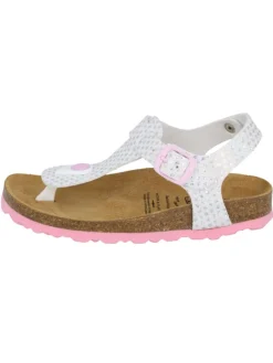 Lico Clogs & Pantoletten·Pantoletten^Pantolette "Bioline starprint" in Weiß