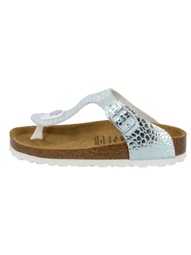 Lico Clogs & Pantoletten·Pantoletten^Pantolette "Bioline Stone Kids" in Blau