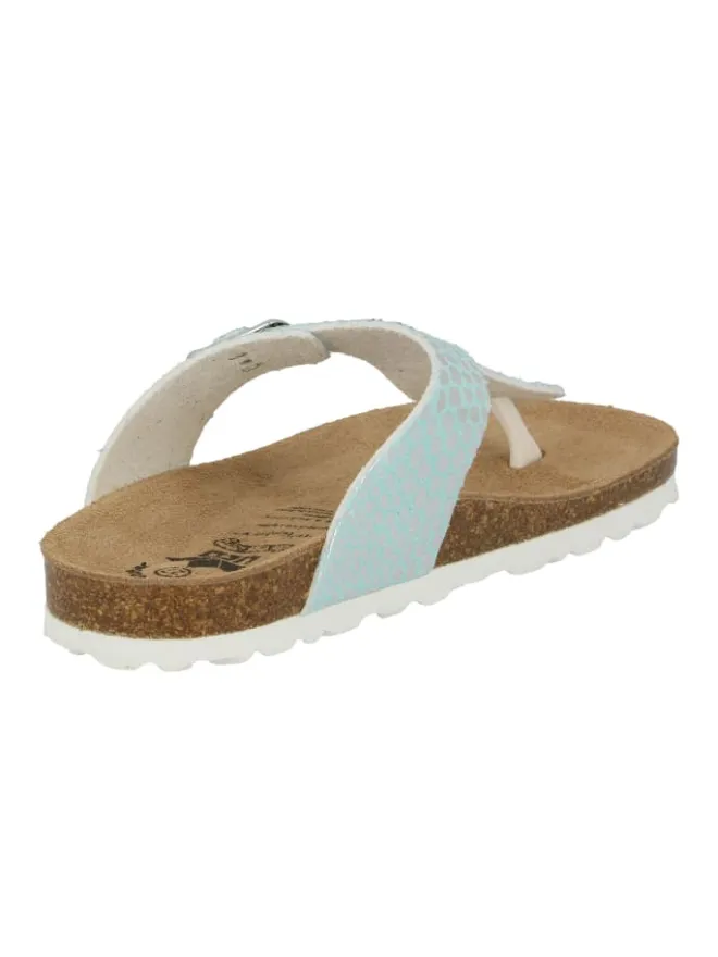 Lico Clogs & Pantoletten·Pantoletten^Pantolette "Bioline Stone Kids" in Blau