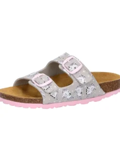 Pantolette "Bioline Unicorn" in Grau>Lico New