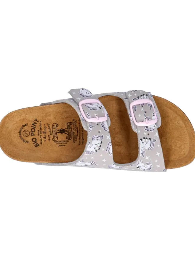 Pantolette "Bioline Unicorn" in Grau>Lico New