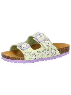 Lico Clogs & Pantoletten·Pantoletten^Pantolette "Bioline Unicorn" in Grün