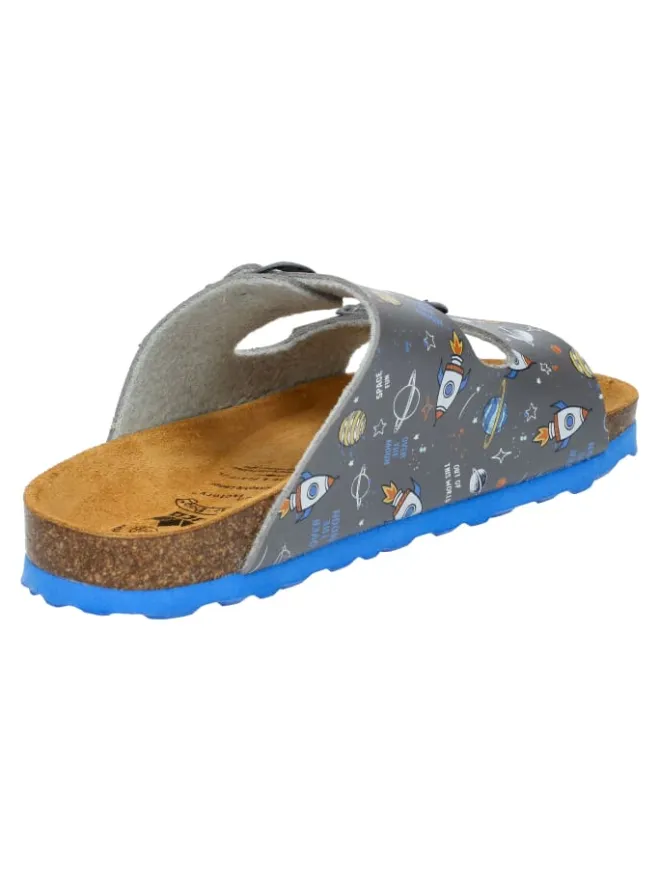 Lico Clogs & Pantoletten·Pantoletten^Pantolette "Bioline Universe" in Grau