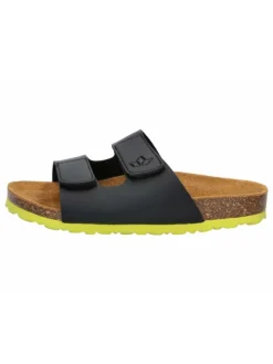 Pantolette "Bioline Velcro Kids" in Schwarz>Lico