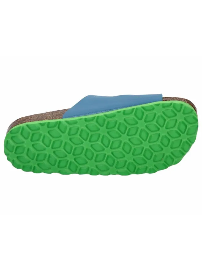 Lico Clogs & Pantoletten·Pantoletten^Pantolette "Bioline Velcro Kids" in Blau
