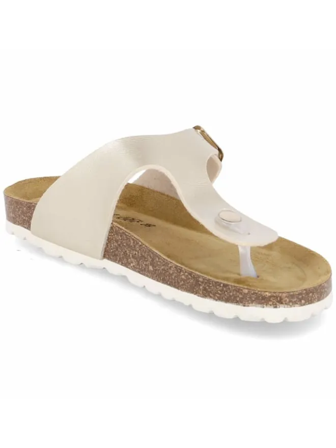 Beliani Sandalen·Zehensandalen^Pantolette in beige