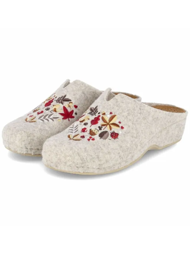 Kaerlek Hausschuhe^Pantolette in beige