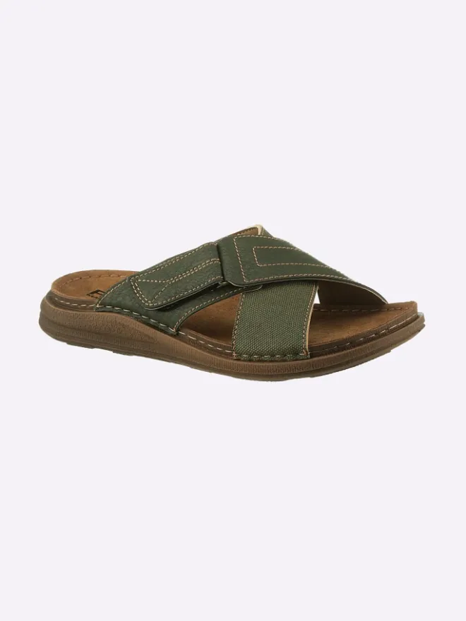 Pantolette in khaki>Fischer Clearance
