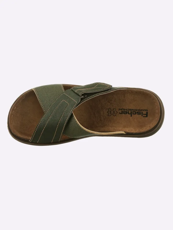 Pantolette in khaki>Fischer Clearance