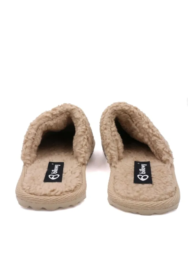 Pantoletten in beige>billowy