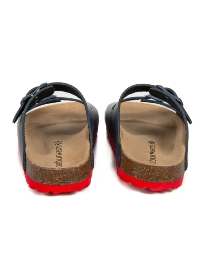 babunkers Clogs & Pantoletten·Pantoletten^Pantoletten in blau