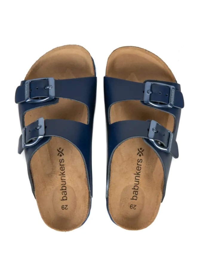 babunkers Clogs & Pantoletten·Pantoletten^Pantoletten in blau
