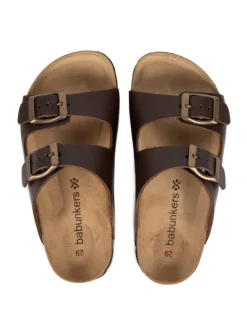 babunkers Clogs & Pantoletten·Pantoletten^Pantoletten in braun