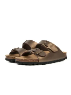 Pantoletten in braun>babunkers Discount