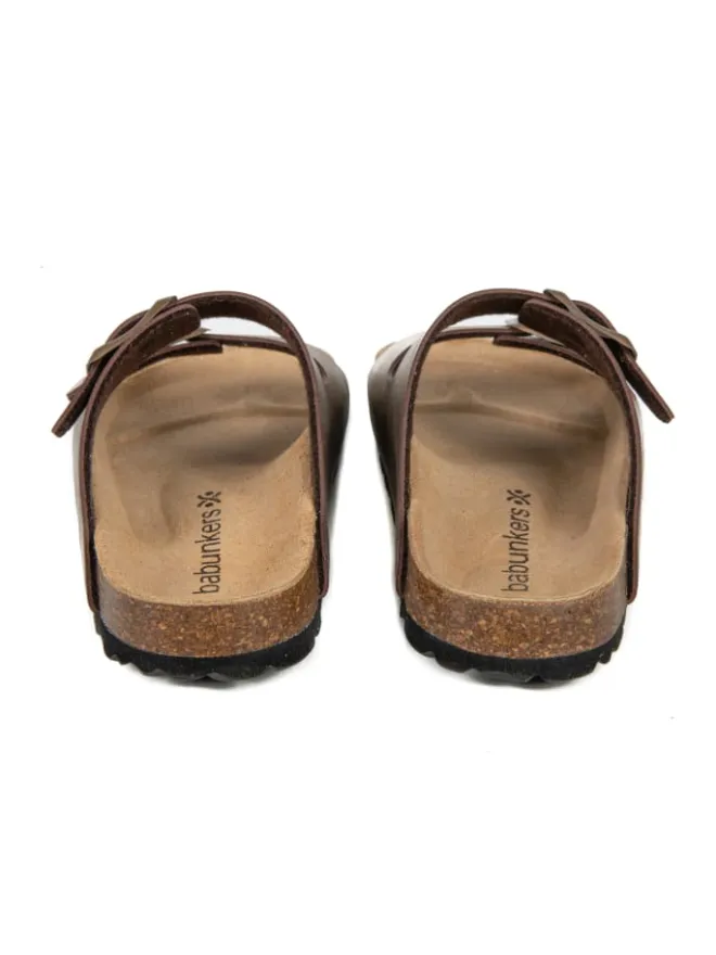 Pantoletten in braun>babunkers Discount