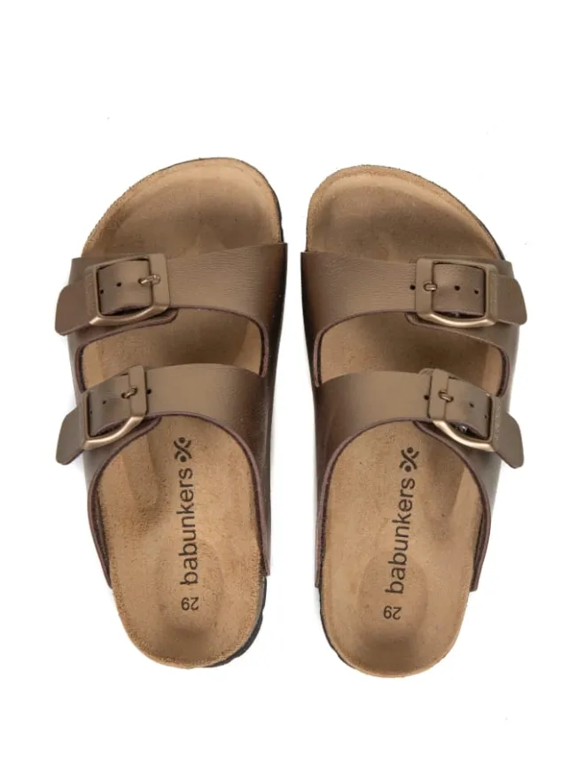 Pantoletten in braun>babunkers Discount