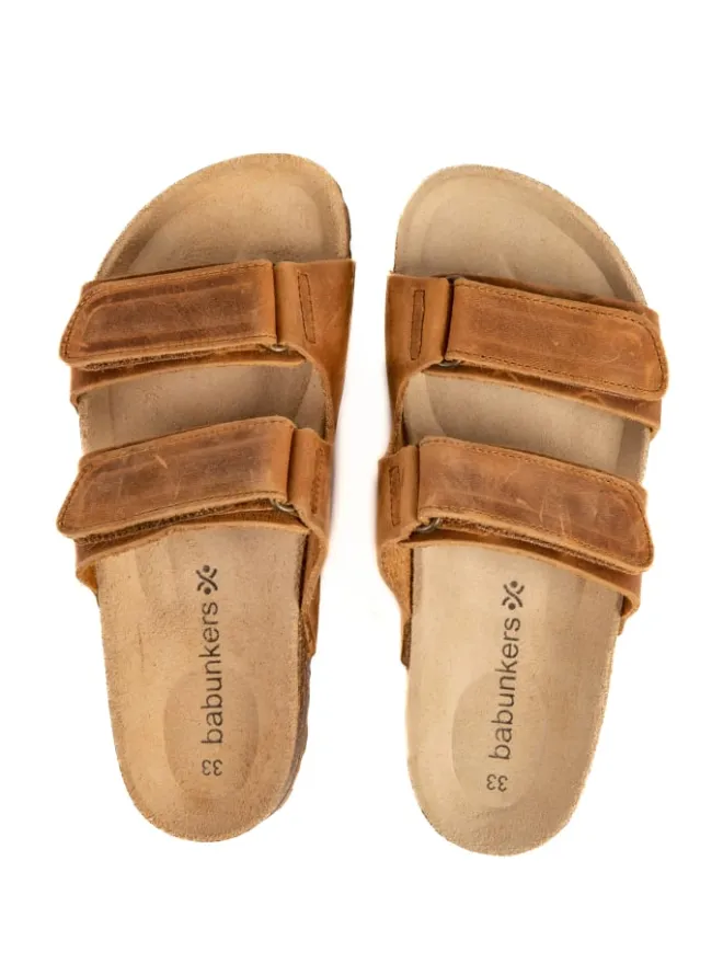 Pantoletten in braun>babunkers Discount