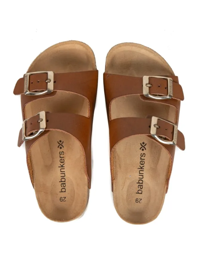 Pantoletten in braun>babunkers Sale