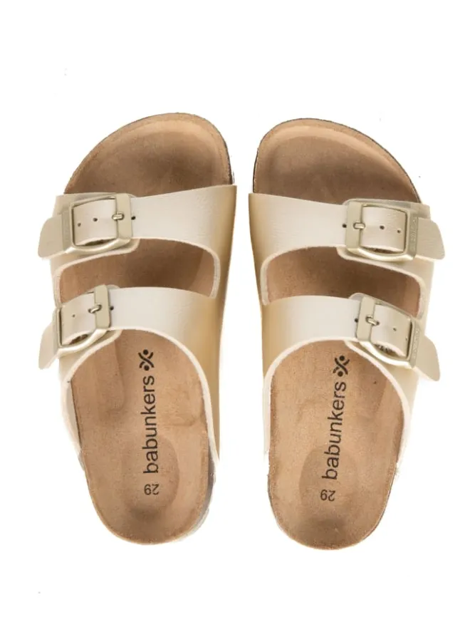 Pantoletten in gold>babunkers Sale