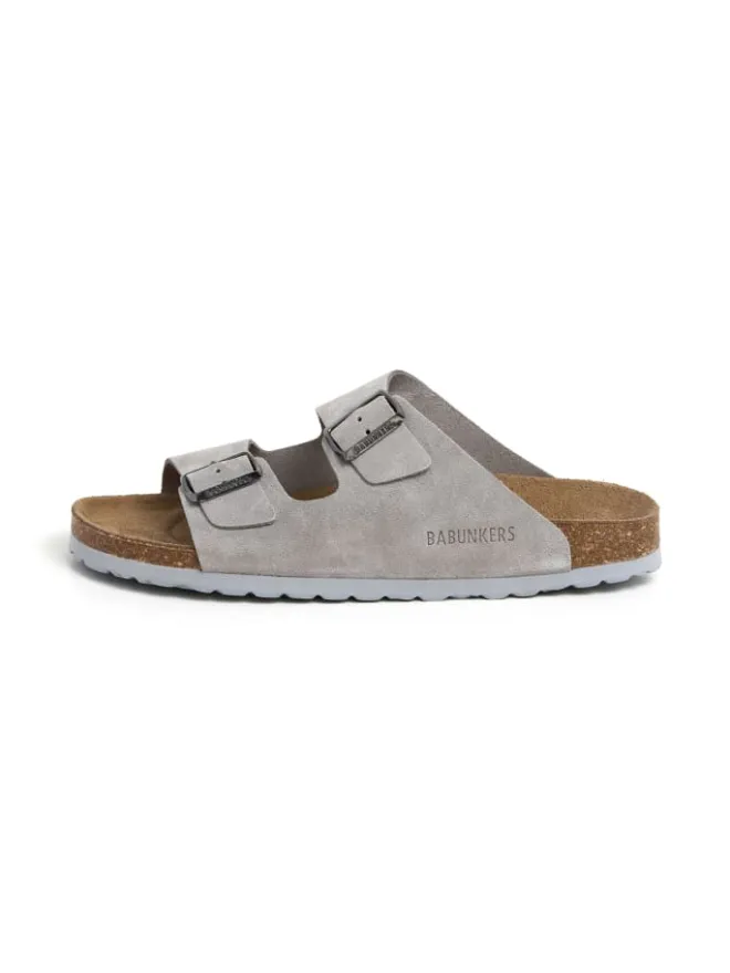 babunkers Sandalen & Pantoletten^Pantoletten in grau