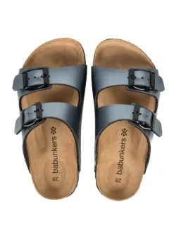 babunkers Clogs & Pantoletten·Pantoletten^Pantoletten in grau