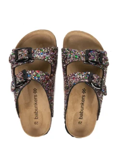 babunkers Clogs & Pantoletten·Pantoletten^Pantoletten in schwarz